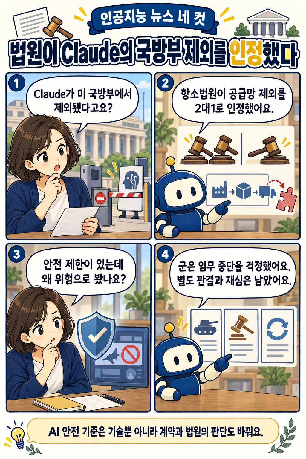 19화: 법원이 Claude의 국방부 제외를 인정했다 표지