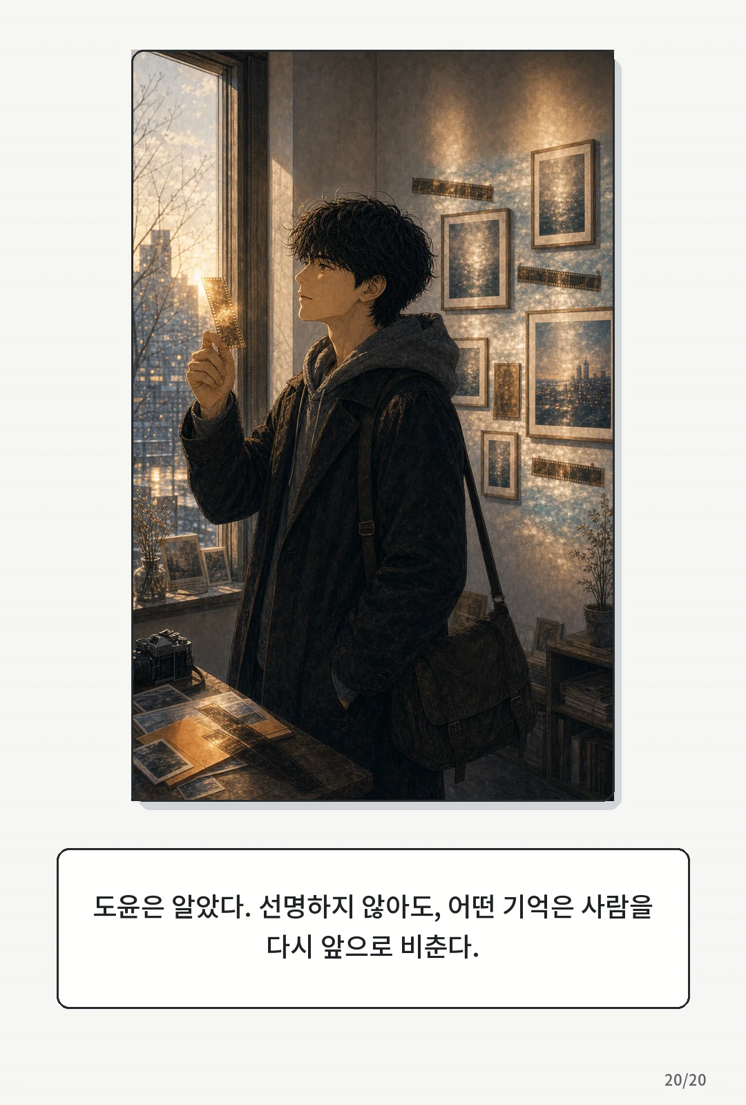 3화: 겨울의 필름 20페이지. 도윤은 알았다. 선명하지 않아도, 어떤 기억은 사람을 다시 앞으로 비춘다.