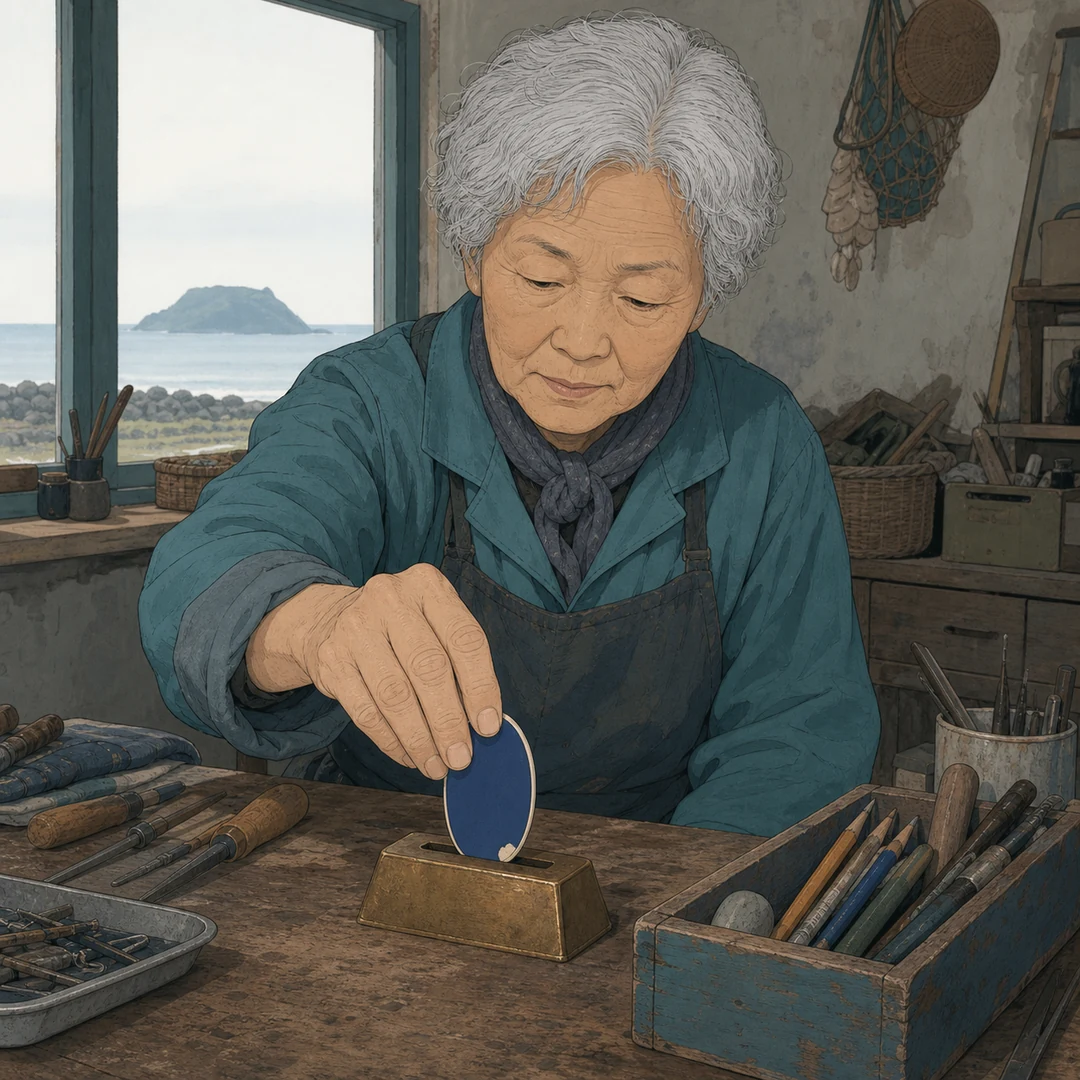 31화: 남겨 둔 흠집 7페이지. 순덕은 푸른 패를 세웠다. “이게 서 있으면 손부터 떼.”