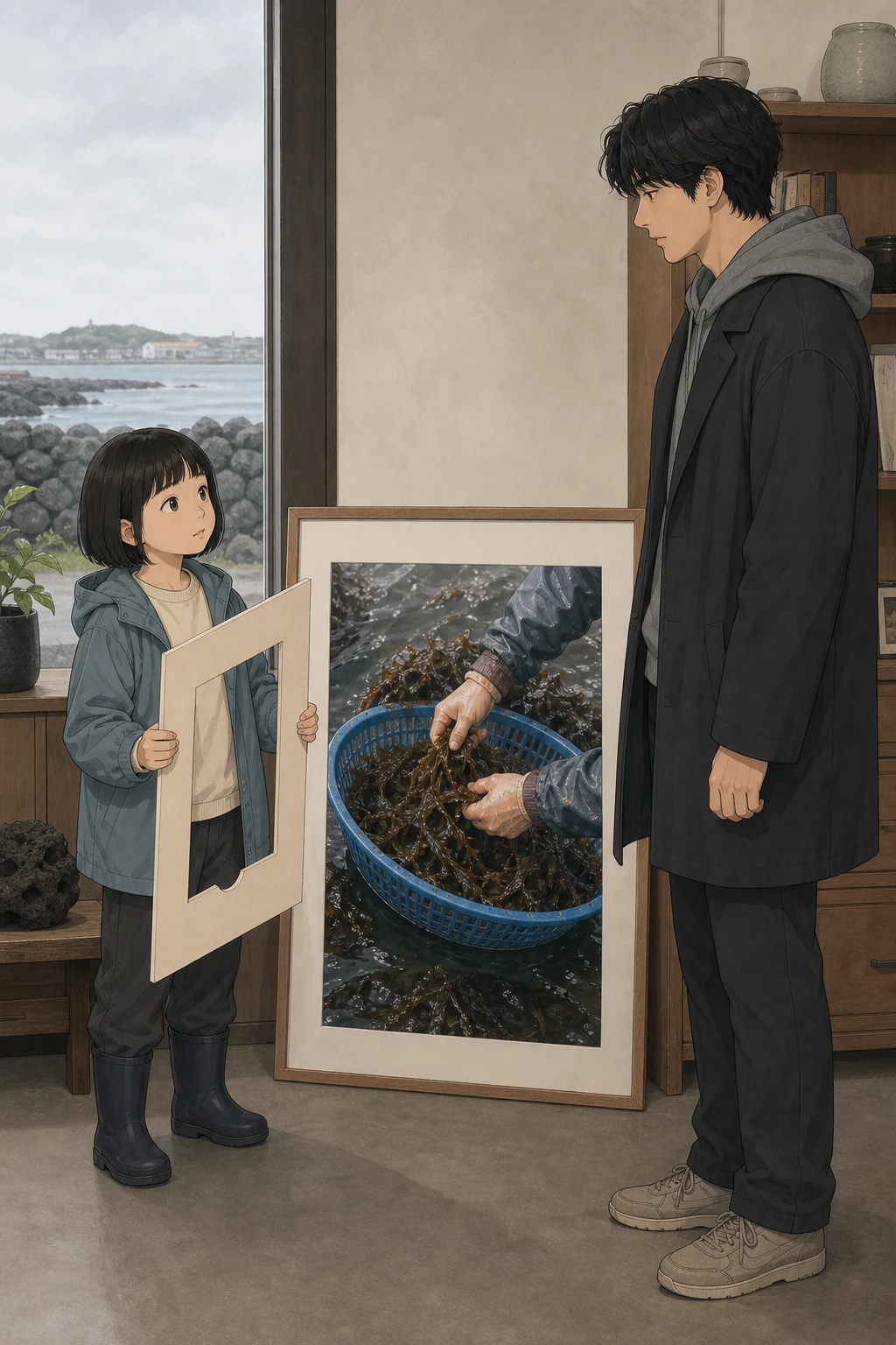 33화: 남겨 둔 가장자리 10페이지. 윤서는 사진 전체를 골랐다. “나중에 다시 바꿀 수 있어요?”