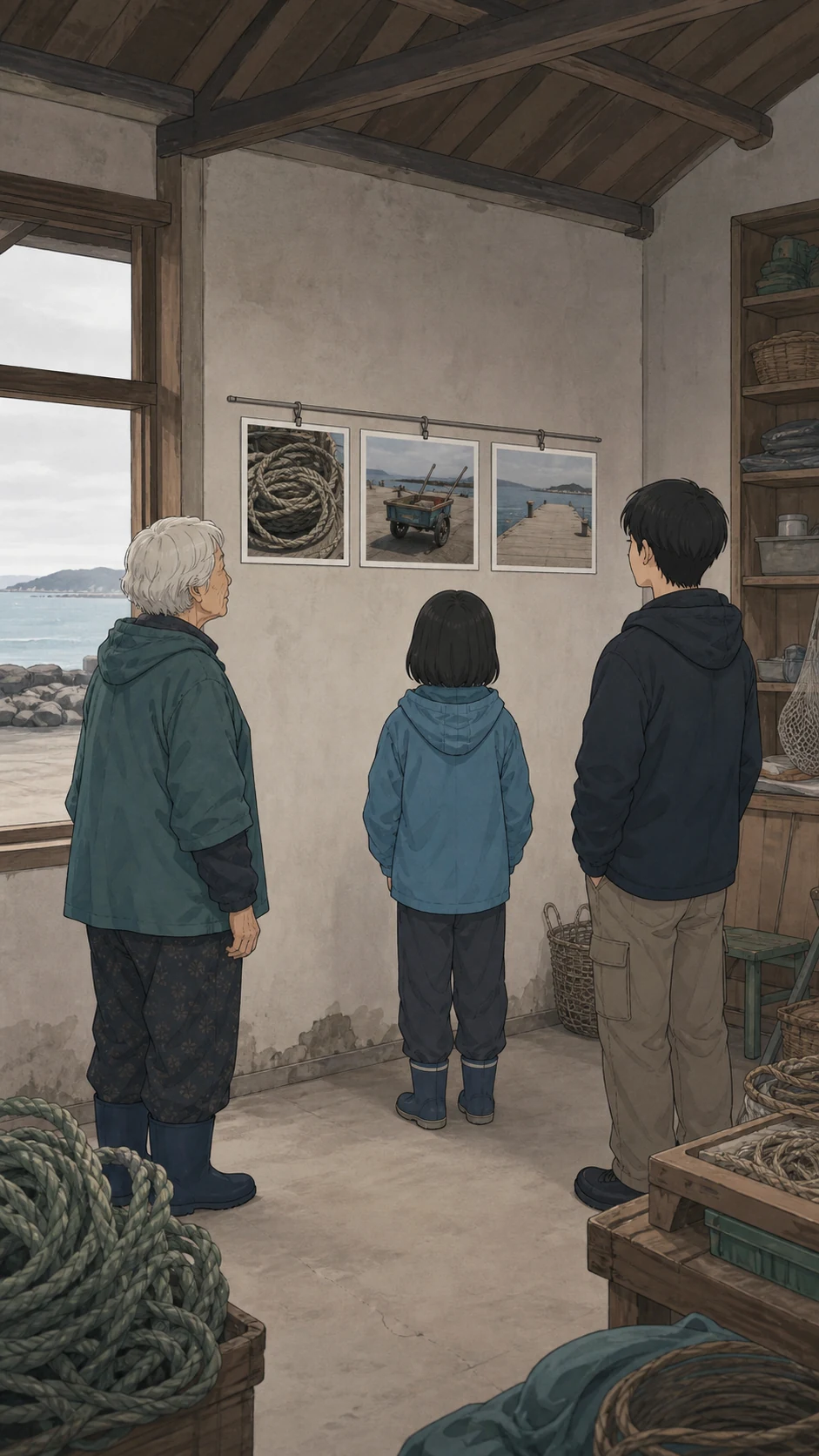 34화: 고른 순서 17페이지. 순덕은 멀리서도 일이 끝난 뒤 부두가 비었다는 것을 알겠다고 했다.