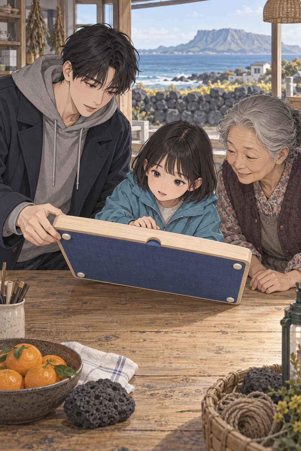 39화: 당겨 둔 작업판 7페이지. 세 사람은 옮겨 쓸 수 있는 낮은 작업판을 살폈다.