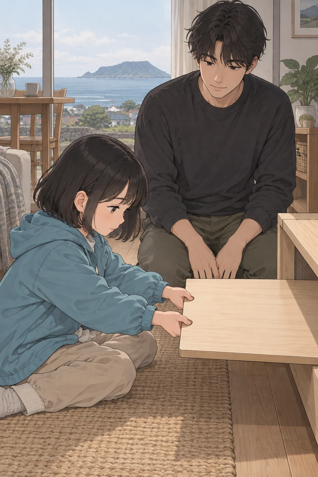 39화: 당겨 둔 작업판 10페이지. 윤서는 반달 홈에 손가락을 걸어 작업판을 가까이 당겼다.