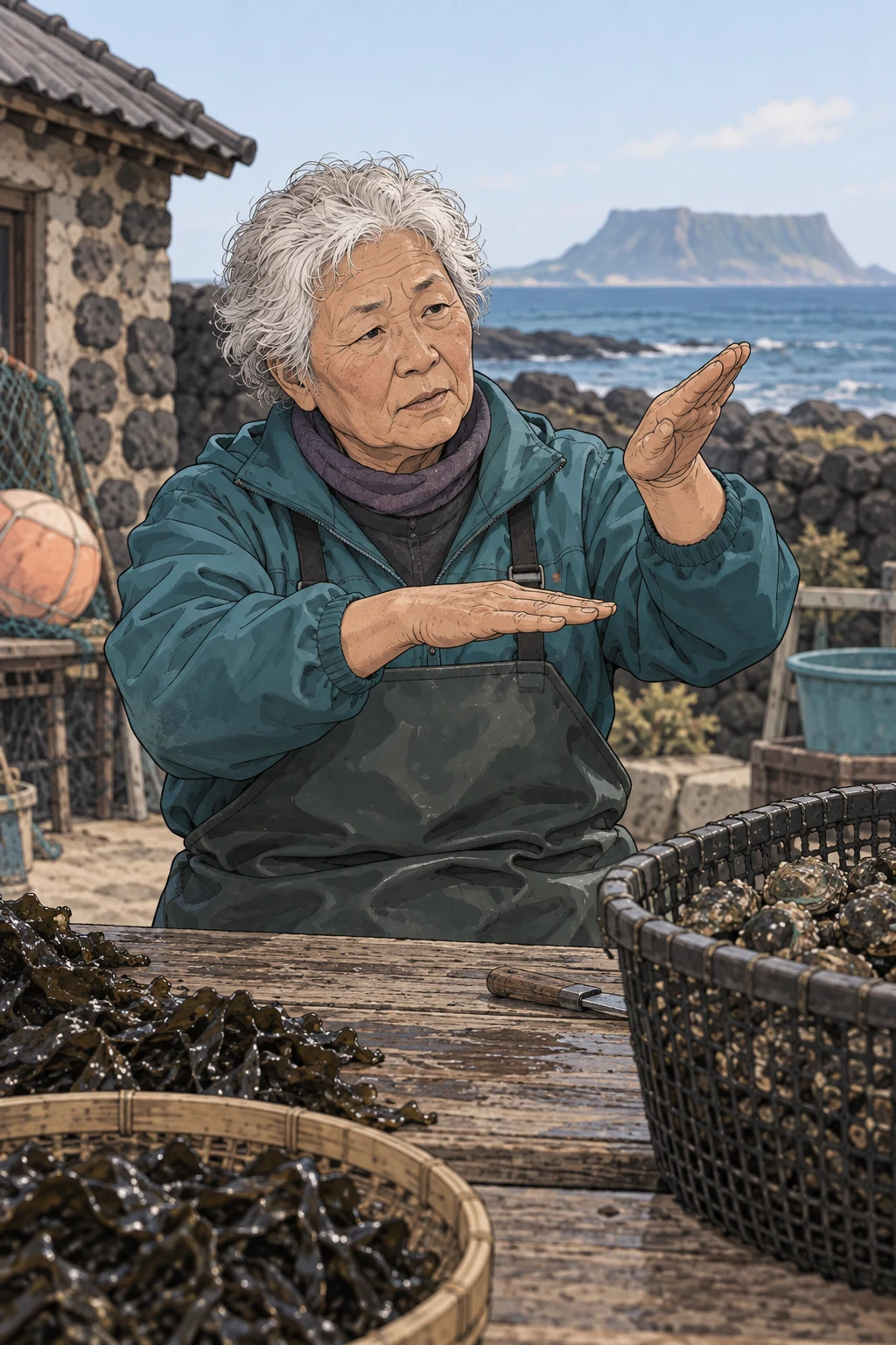 40화: 눕혀 둔 받침 6페이지. 순덕은 사진이 자리 잡은 뒤에야 기울이는 거라고 했다.